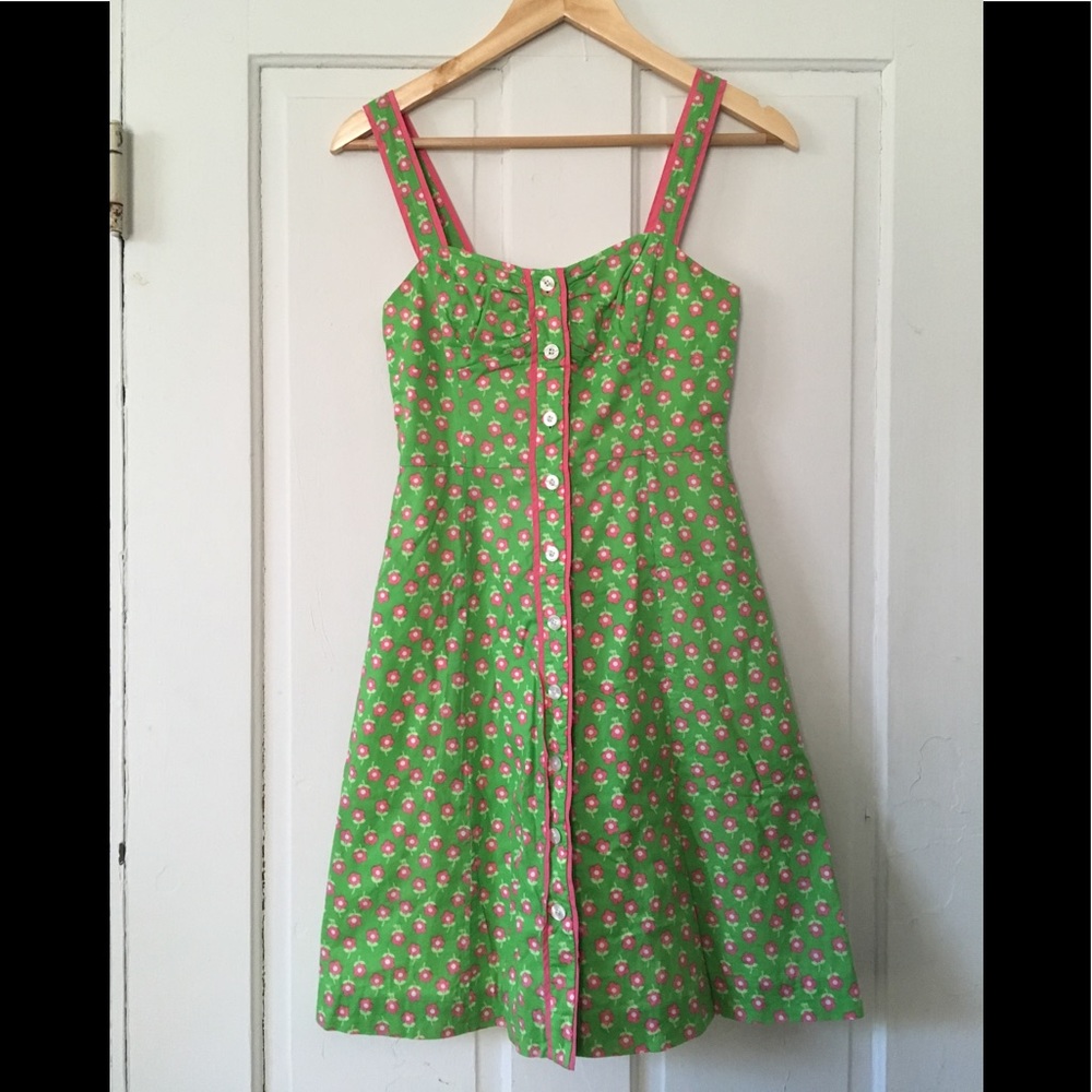 Lilly Pulitzer Button Front Tank Dress Size 0